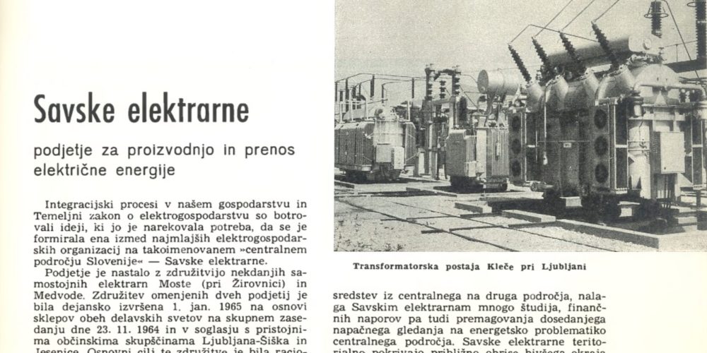 Kronika o HE na Savi 1966
